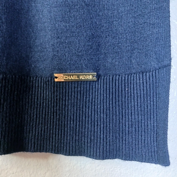 Michael Michael Kors Navy Sweater Short Sleeve Crew Neck size S - Picture 7 of 11